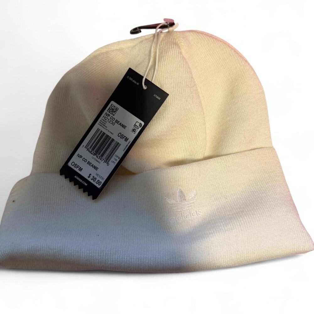 Adidas x Ivy Park Icy Park White Beanie - New With Tags - Picture 3 of 3